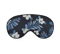 White Hibiscus Soft Eye Mask Cover Sombreado eficaz Blindfold Comfort Sleep Mask con correa elástica ajustable