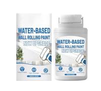 White Interior Paint - 100 g, pintura Rolling Repair White Paint, fórmula basada en agua | Built-in Roller, Water-based Wall Coverage, Small Wall Repair Tool For Bathroom, Living Room, Bedroom