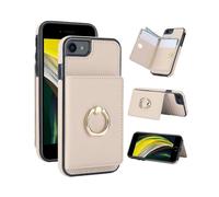 (White) IPhone 7 Plus/IPhone 8 Plus Case With Card Holder,Military Grade Drop Protection,Durable Shockproof Cover-Purple