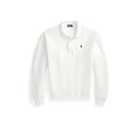 White Jersey de felpa con cuello de polo M