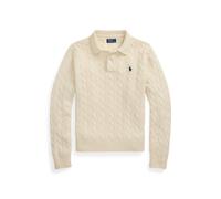 White Jersey tipo polo de lana y cachemira XXS