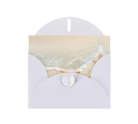 White JKIEGOQ - Tarjeta de felicitación con estampado de estrellas de mar de playa de 4 x 6 pulgadas para Navidad, día de San Valentín, boda, tarjetas de invitación a fiestas