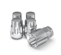 White Knight 40600S - Lote de 4 Llaves de Vaso para Llantas (Acabado Cromado, 12 mm x 1,25)