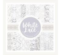 White Lace Scrapbook Paper: Delicate Wedding Themed Craft Paper Pad For Scrapbooking, Mixed Media, Junk Journals & Paper Crafts; 8.5x8.5"