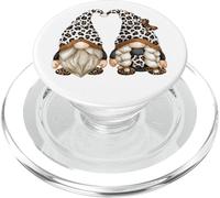 White Leopard GNOME Couple For Women and Girls Cute Gnomes PopSockets PopGrip para MagSafe