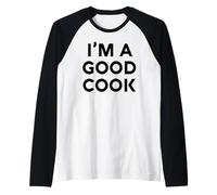 White Lie Im A Good Cook Party Funny Kitchen Chef Sarcástico Camiseta Manga Raglan