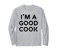 White Lie Im A Good Cook Party Funny Kitchen Chef Sarcástico Manga Larga