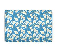 White Lilies - Tapetes para pañales reutilizables extra grandes, resistentes al agua, almohadillas planas para cuna, forros de cama agradables a la piel para bebé, 52 pulgadas de largo x 34 pulgadas