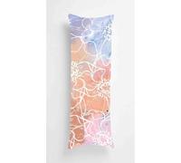 White Line Body Pillow Case Cover 50x150cm, Long Backrest Cushion Pillow Protector with Zipper, Decorative Bedding Pillowcase, Soft Body Pillow Cover for Couch Bedroom Gradient