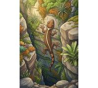 White-lined Gecko Journal - Natural Habitat Cover: Part of the Lizard Collection - Themed for Kids, Teens & Adults - with Unlined Pages