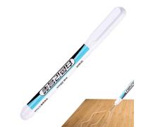 White Long-Nose Marker Pen - 20mm Deep Hole Carpenter & Construction | 20mm Extra-Long Extended Reach Tip, 4.53" (11.5cm) Portable Body (10g Net Weight), Waterproof & Fast-Drying White Oil-Based