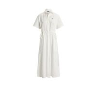 White Maxivestido de algodón con cordón 38