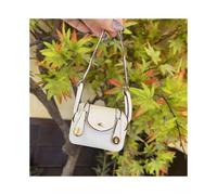 (White)Mini Lindy Cartera Accesorio para Estuche Soporte con Paquete de Uso Versátil Llavero Colgante