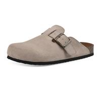 WHITE MOUNTAIN Bari Signature - Zuecos con Plantilla Moldeada cómoda, Gris Pardo/Ante, 42 EU