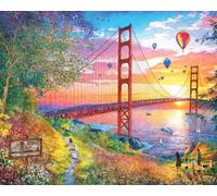 White Mountain Puzzles - Golden Gate - Rompecabezas de 1000 piezas
