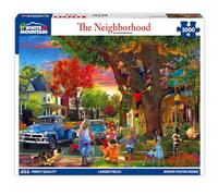 White Mountain Puzzles - The Neighborhood - Rompecabezas de 1000 piezas para adultos y niños - Divertida actividad familiar - 24 x 30 pulgadas