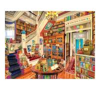 White Mountain Rompecabezas de 500 piezas, acogedores, libros de biblioteca, rompecabezas con piezas grandes, regalo para adultos y familia, 18 x 24 pulgadas, Readers Paradise