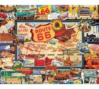 White Mountain- Route 66 Rompecabezas, Color Rosso, 1 EA (747)