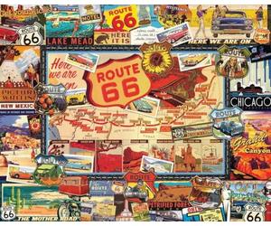 White Mountain- Route 66 Rompecabezas, Color Rosso, 1 EA (747)