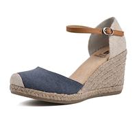WHITE MOUNTAIN Sandalia 'Mamba' para Mujer, Denimblue/Fab, 39 EU