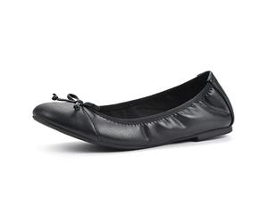 White Mountain Shoes Sunnyside II - Zapatos Planos de Ballet para Mujer, Negro y Liso., 39.5 EU