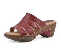 WHITE MOUNTAIN Valora, Sandalias con cuña Mujer, Tejido Rojo, 40 EU