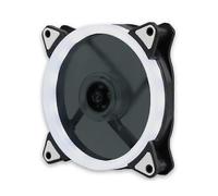 (White) Mute RGB LED Light Cooling Fan Heat Dissipation Heatsink for Computer PC Case