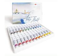 White Nights Acuarelas rusas para artistas en estuche de 24 colores en tubos de 10 ml