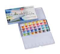 White Nights Honsell Artist - Juego de acuarelas (35 colores en caja metálica)