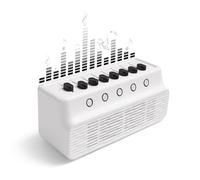 White Noise Machine | Shiawase Sounds of Nature Box | Máquina de sonido portátil para dormir bebé adulto | 8 opciones de mezcla de sonidos naturales altavoz Bluetooth | dormir en casa oficina yoga