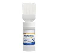 White Paint, Latex Wall Repair Paste, Water-Based Interior Paint, Easy to Apply, Flat Touchup Kit, 180g, Abs Bottle, 6.69 Inches with Brush, 4.13 In. Without Brush
