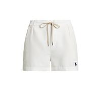 White Pantalón corto de lino con pinzas M