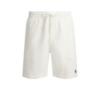 White Pantalón corto de punto de rizo francés XL