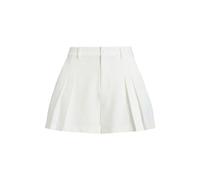 White Pantalón corto de sarga con pinzas ES 38