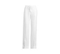 White Pantalón de pernera ancha de lino 38