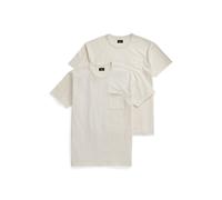 White Paquete de dos camisetas con bolsillo S