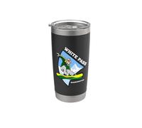 White Pass Washington Snowboarding Snowboarder Vacay Niños Vaso térmico de acero inoxidable de doble pared
