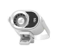 White Personal Cooler, Compact Rechargeable Air Circulator Device, Silent with Speed Modes, Portable Cooling Fan Device, Desk Fan with Style, for Hiking Beach Travel