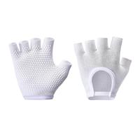 (White) Pilates Gloves Fitness Gloves Breathable Cycling Gloves Gym Gloves Training Gloves Sports Gloves for Dance Sport Yellow