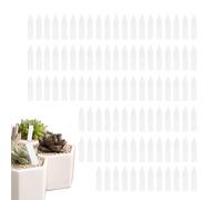 White Plant Tags - Waterproof Garden Labels, 100pcs Pot Marker Stakes, Durable Nursery Plant Markers | Plants Labeling Tool for Flower Vegetable Seedling Organization, Home Garden Supplie