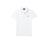 White Polo de piqué de algodón Slim Fit S