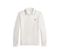 White Polo de piqué elástico Custom Slim Fit S