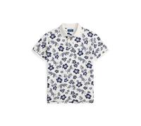 White Polo de piqué tropical Custom Slim Fit L