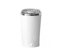(White) Portable Self Stirring Mug Rechargeable Electric Mixing Cup with Lids for Tea or Coffee Drinkers