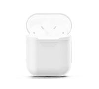 (White) Portable Wireless Bluetooth Earphone Silicone Protective Box Anti-lost Dropproof Storage Bag for Apple AirPods 1/2