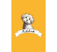 White Puppy Dog lovers College Ruled Notebook 6x9: 120 Pages Lined Paper with Name & Date Field - Softcover Journal for School, Work, Notes, Writing & Planning
