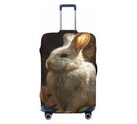 White Rabbit in The Forest - Fundas elásticas para equipaje de viaje, a prueba de polvo, resistente a los arañazos, para maleta, de 22 a 24 pulgadas