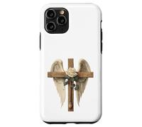 White Rose Flower Christian Cross For Women and Blessed Mom Carcasa para iPhone 11 Pro