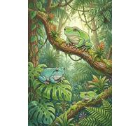 White’s Tree Frog Journal - Natural Habitat Cover: Part of the Lizard Collection - Themed for Kids, Teens & Adults - with Lined Pages