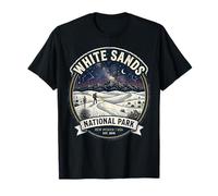 White Sands National Park - Insignia Vintage para Excursionista Camiseta